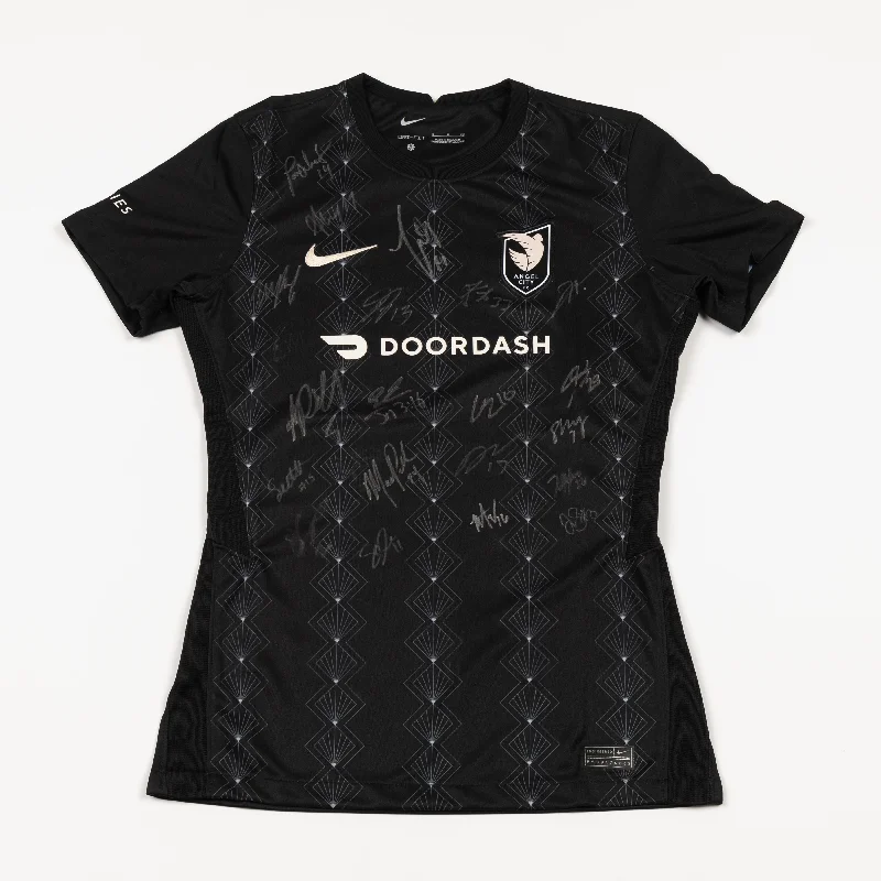 Angel City FC 2023 Team Autographed Women's Nike Dawn Jersey Winter Jersey Top