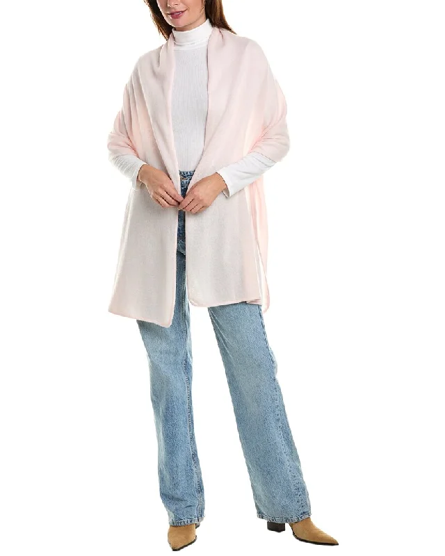 Portolano Plain Jersey Piping Cashmere Wrap Asymmetrical Jersey Blouse